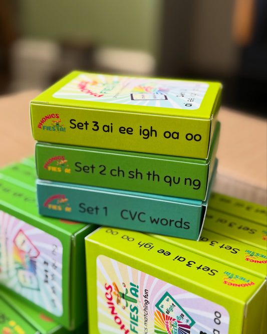Phonics Fiesta Set 3 - ai ee igh oa oo
