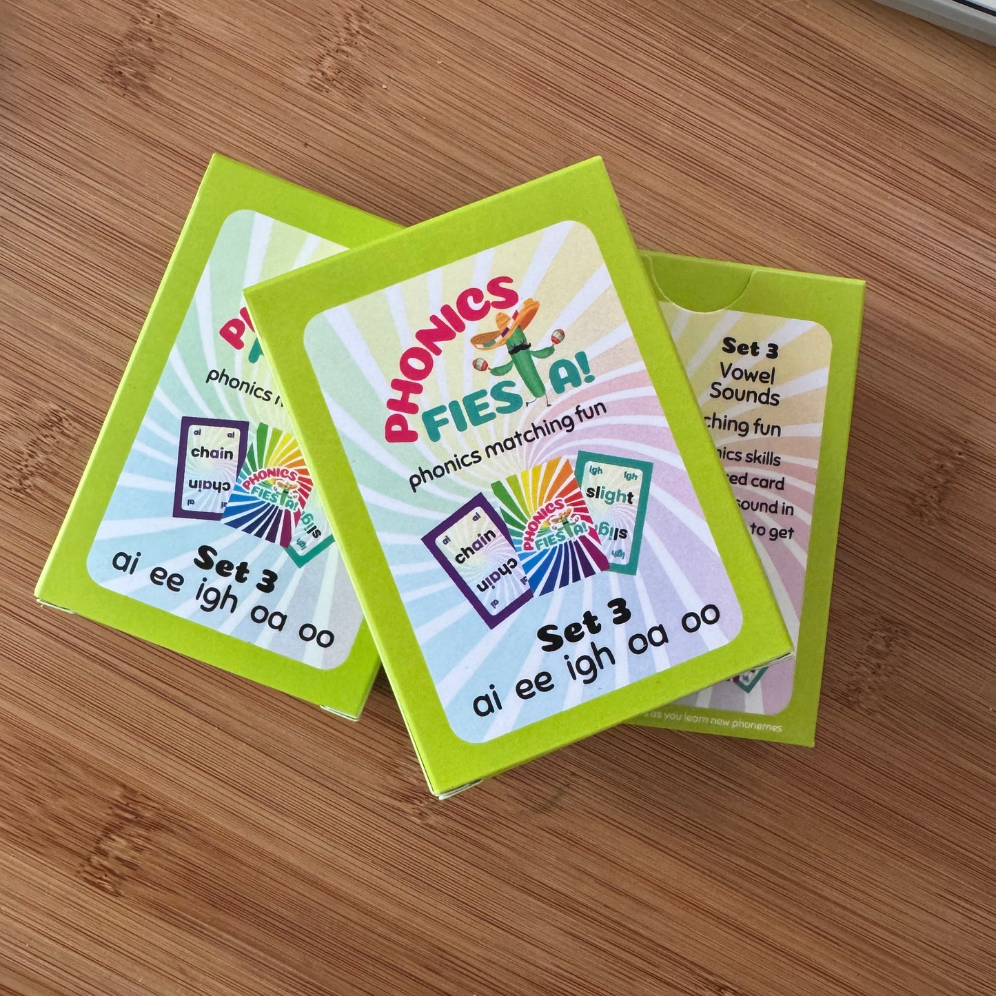 Phonics Fiesta Set 3 - ai ee igh oa oo